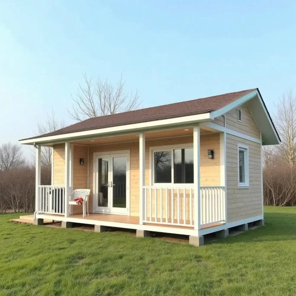 QingChi container living suite interior with full kitchen and bathroom
