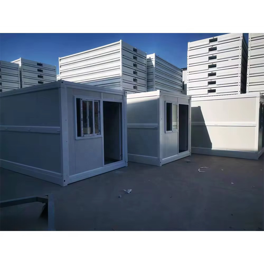 prefab 20ft folding container house-good solution for construction site