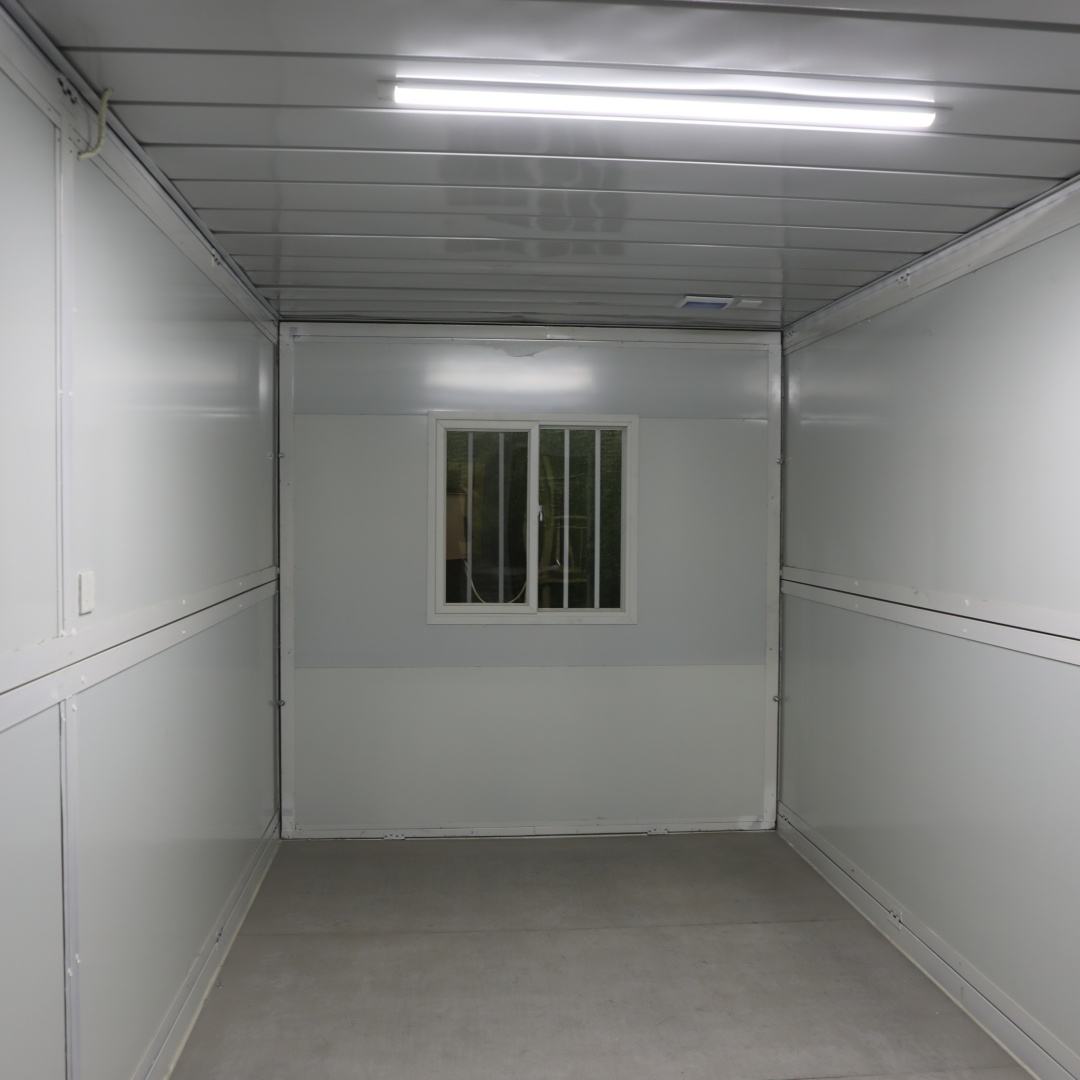 prefab 20ft folding container house-good solution for construction site