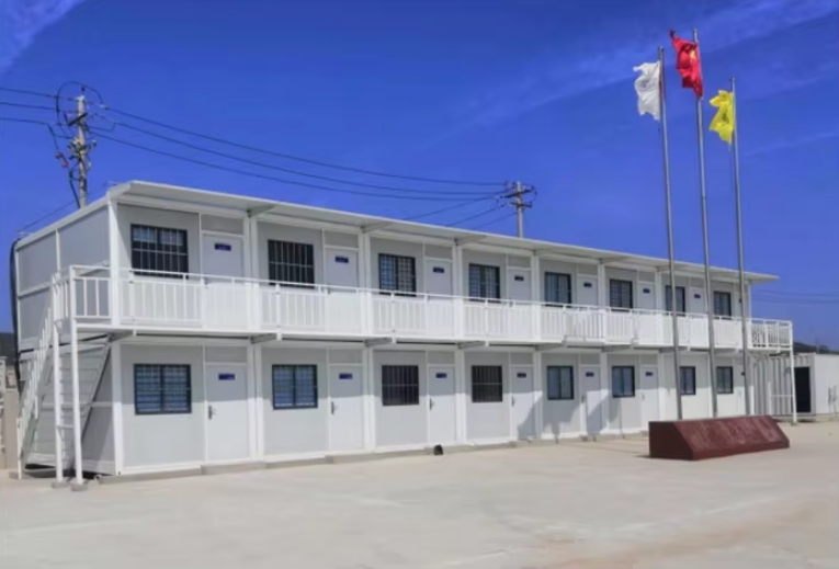 China wholesale modular 2 story prefab tiny office with glass wall