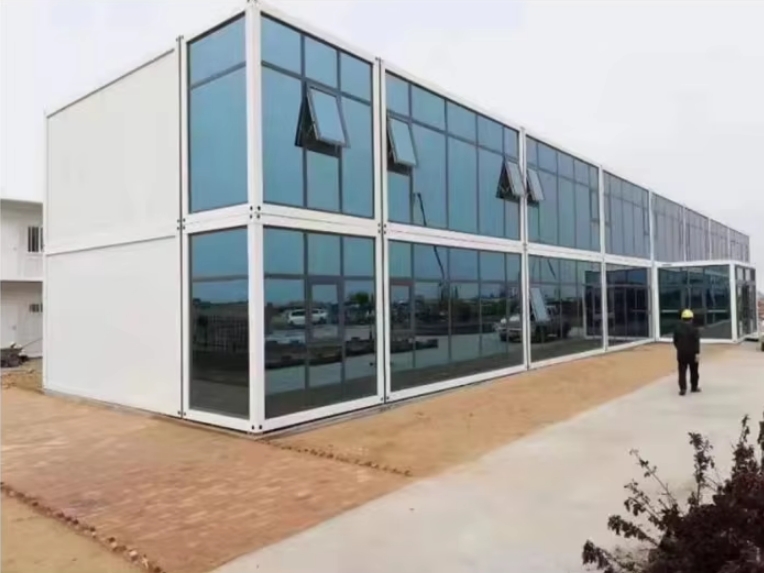 China hot sale 2 story prefab flat office or living room container house