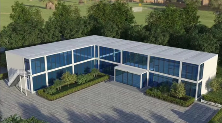 popular prefabricated 1 2 story outdoor portable modular container office