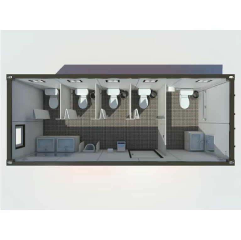 20ft movable prefabricated container toilets