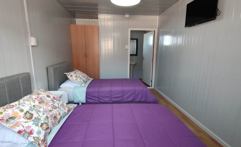 container building hotel