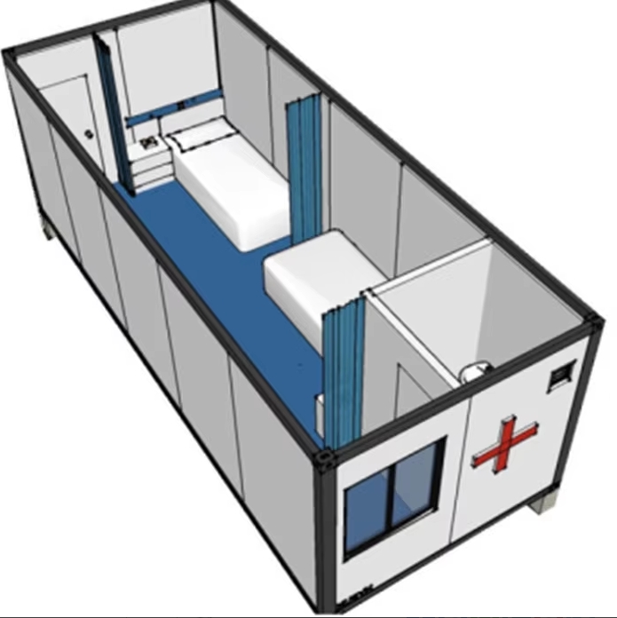outdoor prefabricated portable office container hospital