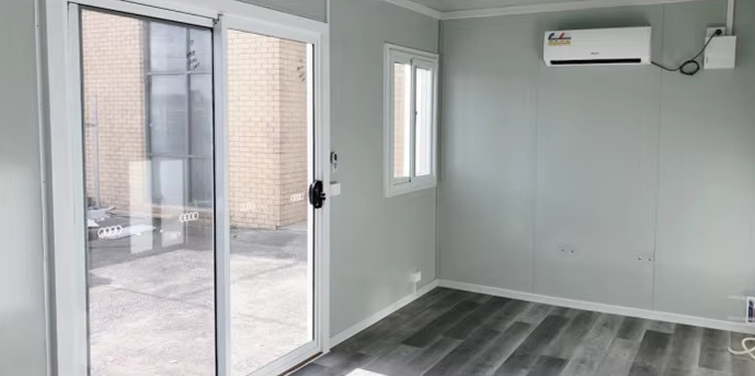 two floor modular home prefabricated with bedroom and kitchen