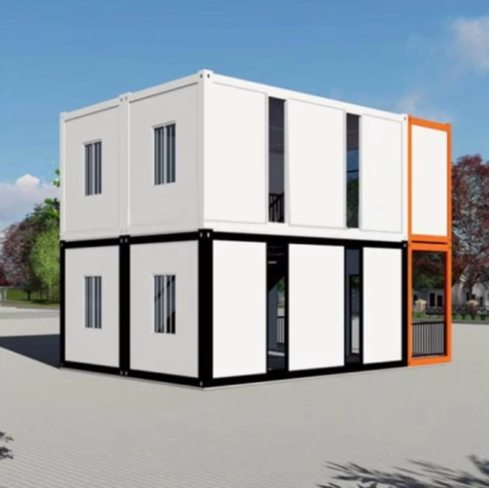 duplex container office building with glass wool