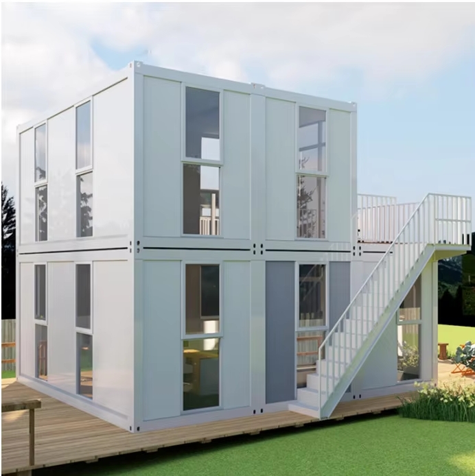 luxury two-story prefab living container house