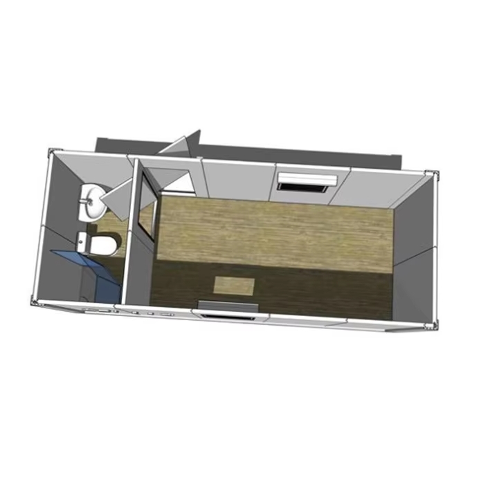 mobile home tiny house with bedroom and toilet