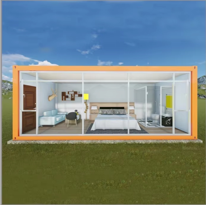 mobile home tiny house with bedroom and toilet