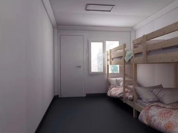 40ft chinese flat pack homes 1kitchen 1 bedroom 1 toilet