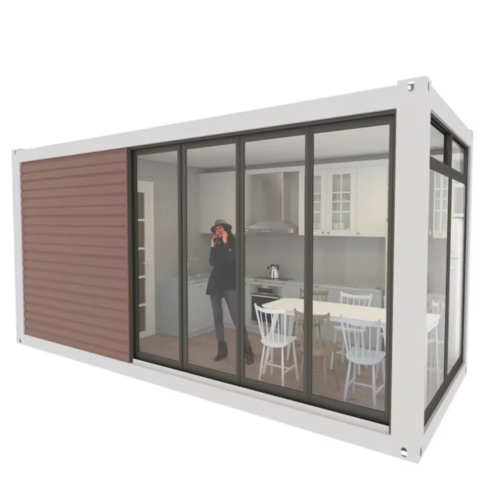 cheap prefab container home with toilet and kitchen