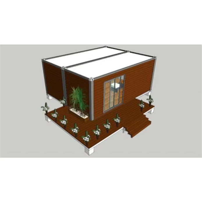 collapsible container house with one bedroom，one bathroom and one kitchen