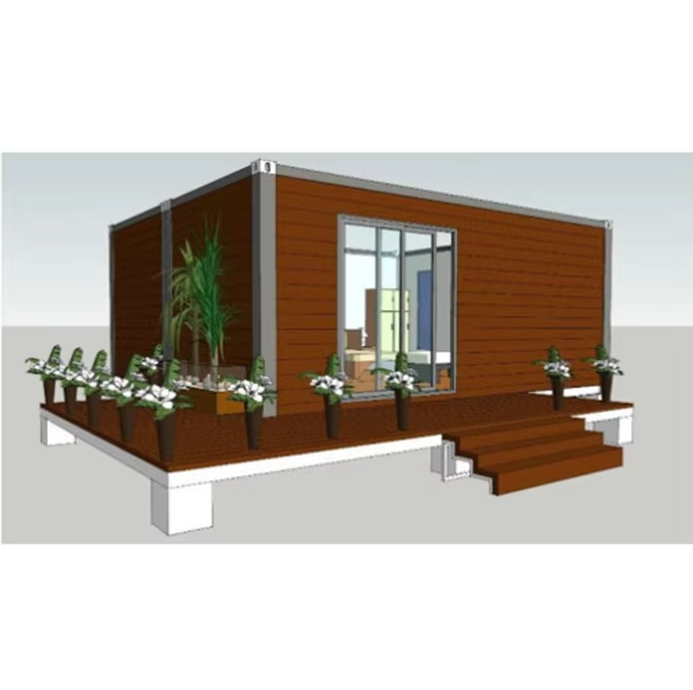 collapsible container house with one bedroom，one bathroom and one kitchen