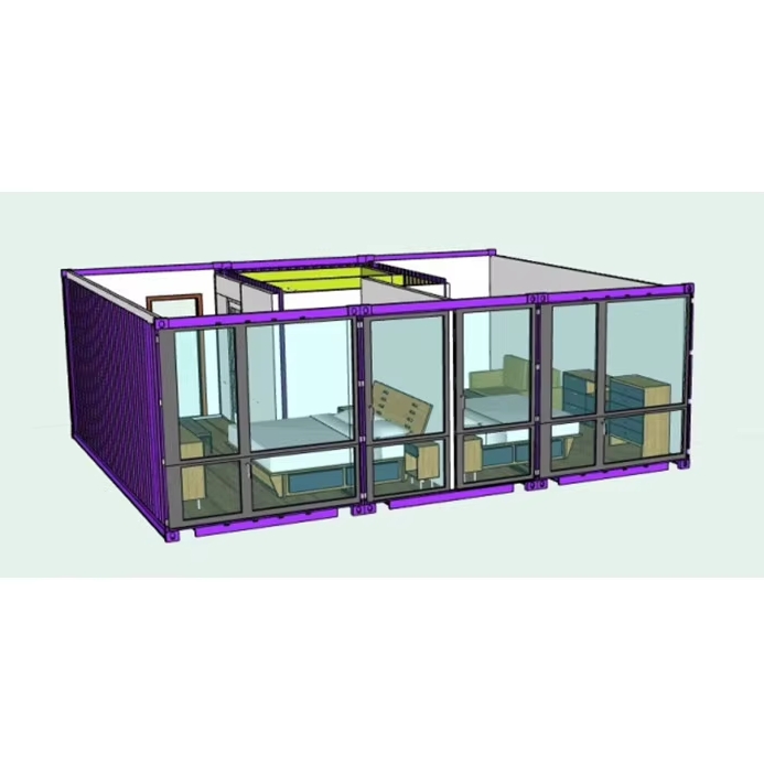 20ft*40ft 2 bedrooms living container house