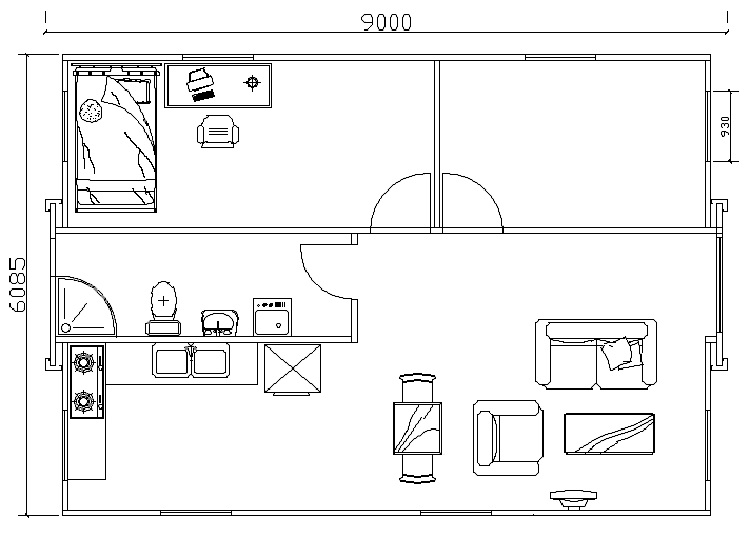 40ft Luxury Prefab Modular Three Bedrooms expandable container house(图11)
